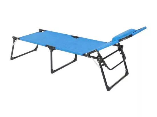 Bain de soleil pliant en aluminium transat de plage PINNACLE
