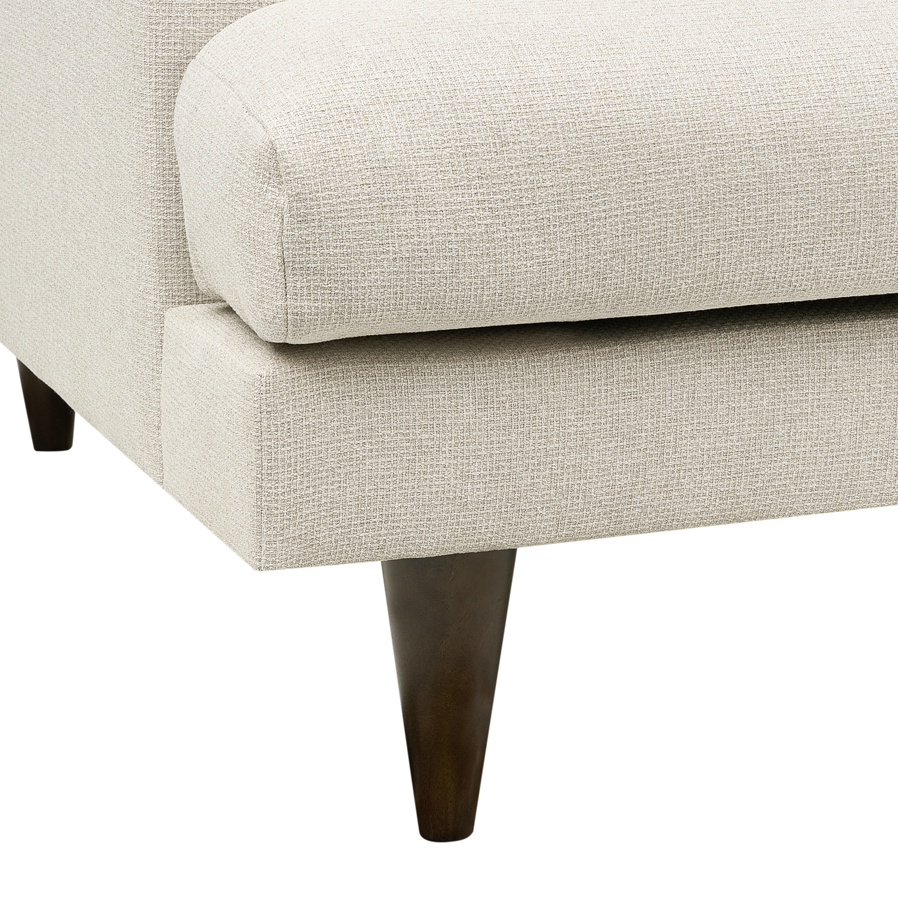 Beliani - JARPEN - Driezitsbank - Lichtbeige - Stof