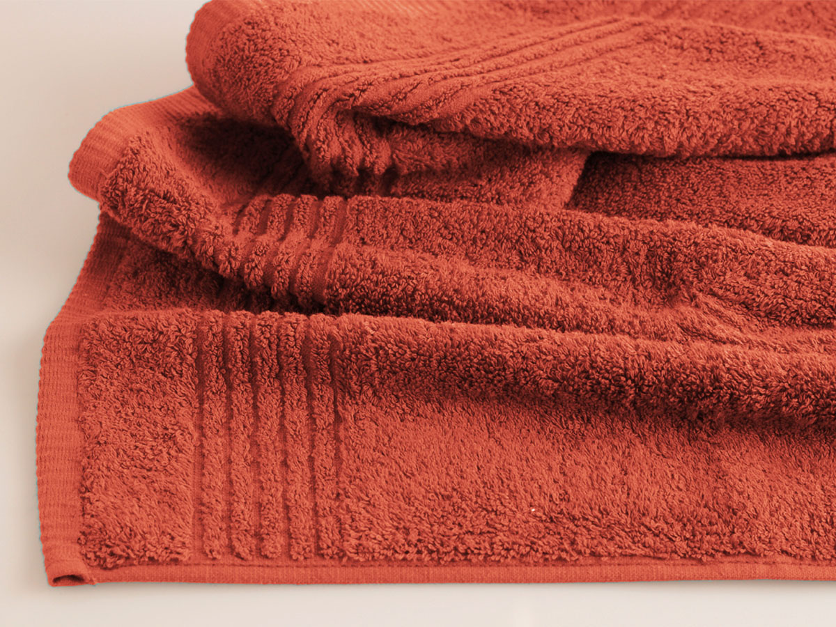 PHLOX Supreme 50 x 100 cm set van 6 handdoek - terracotta