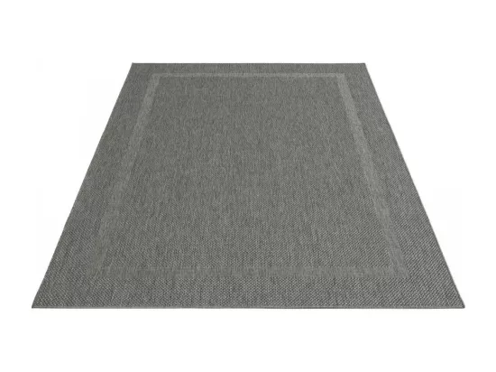 Tapis extérieur 240x340 tissé kilim gris SQUAREXT