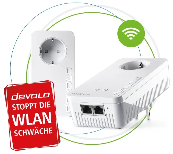 Devolo Magic 2 WiFi next Starter Kit, 2400 Mbit/s, IEEE 802.2x, IEEE 802.3ab, IEEE 802.3az, IEEE 802.3u, Gigabit Ethernet, 10,100,1000 Mbit/s, Wi-Fi 5 (802.11ac), 802.11a, 802.11b, 802.11g, Wi-Fi 4 (802.11n), Wi-Fi 5 (802.11ac)