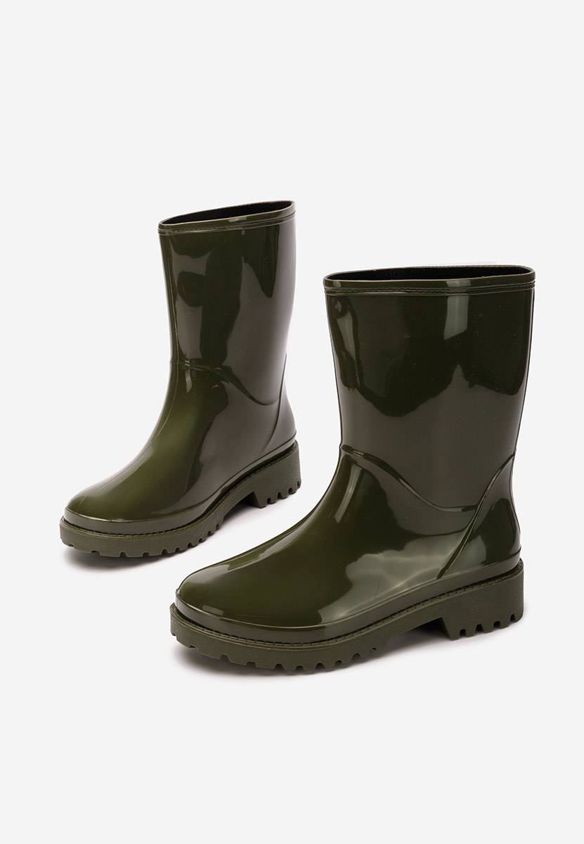 Bottes en caoutchouc vert Jalena