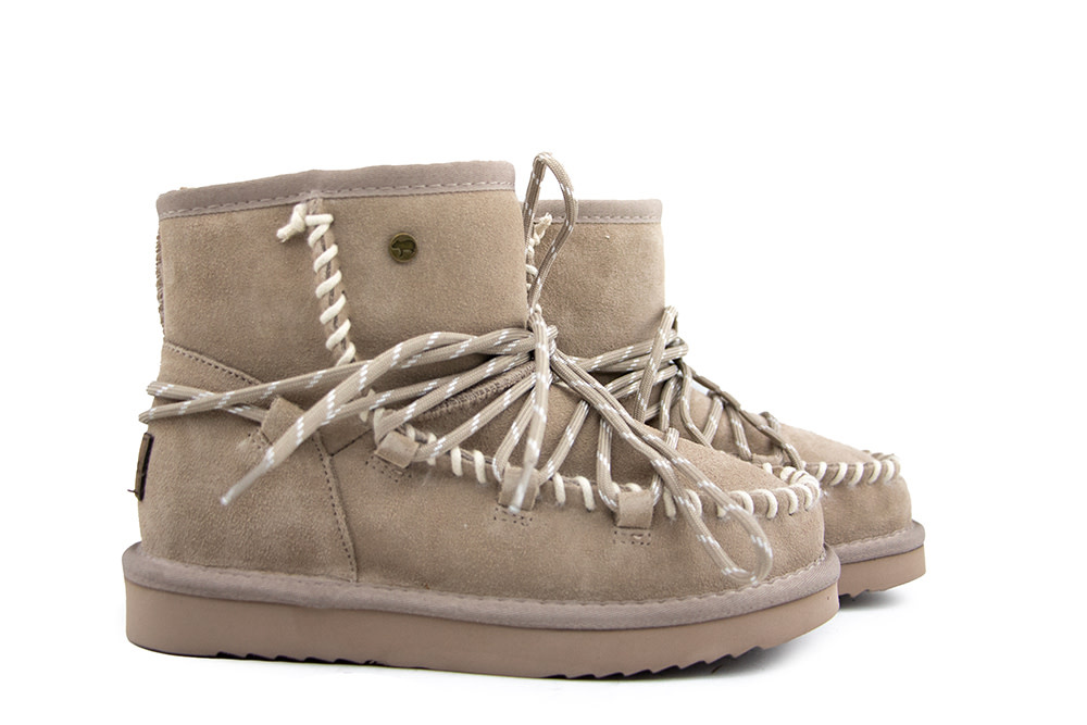Warmbat Kalbarri Lace Boot Taupe Suède