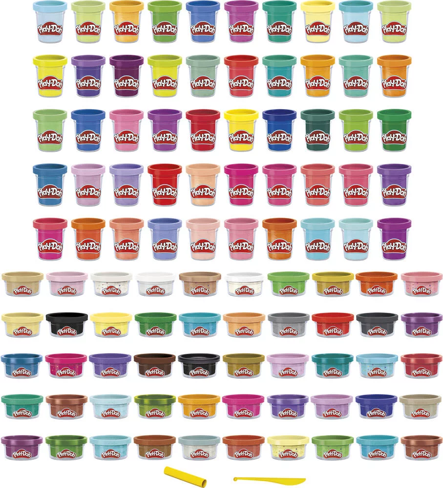 PLAY DOH -  WOW COFFRET 100 POTS DE PATE A MODELER