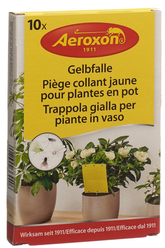 AEROXON Gelbfalle für Topfpflanzen<br>10 Stück