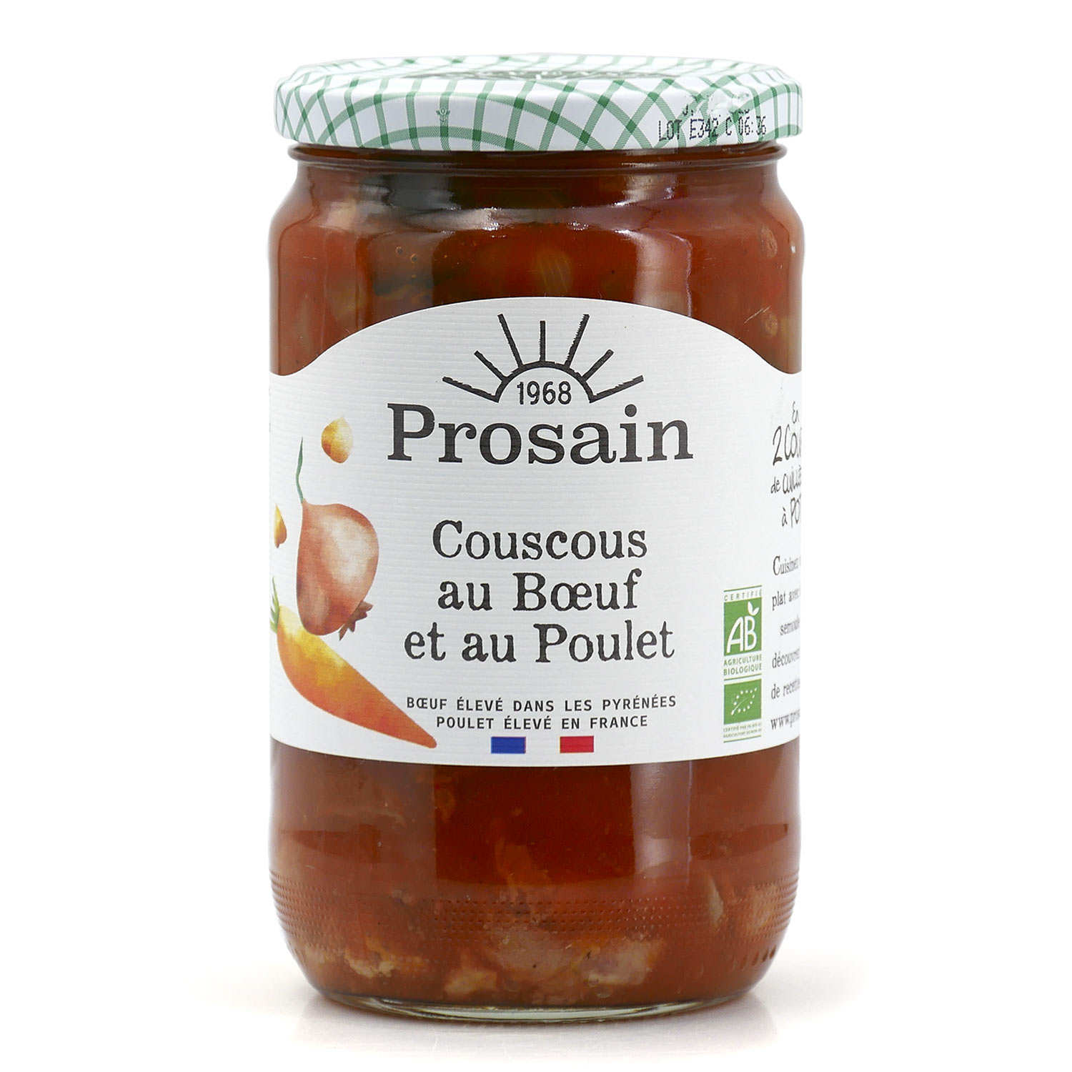 Couscous bio au boeuf et poulet (préparation sans semoule)