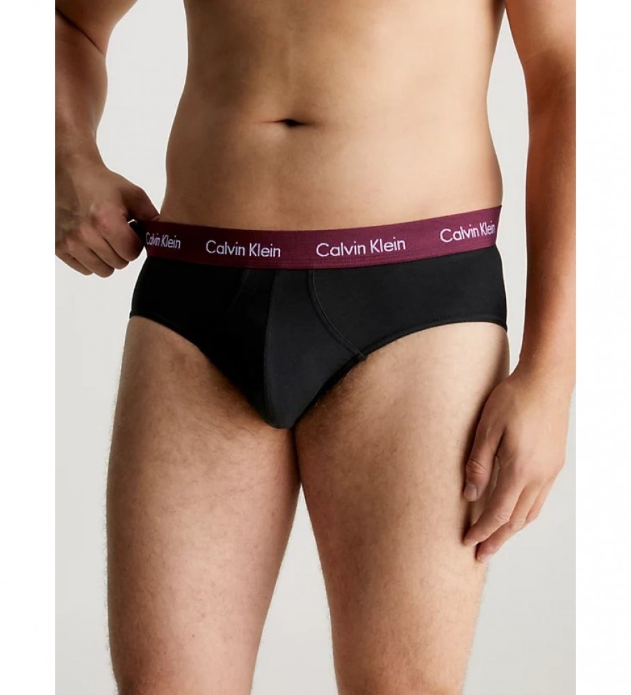 Pacote com 3 cuecas pretas Calvin Klein