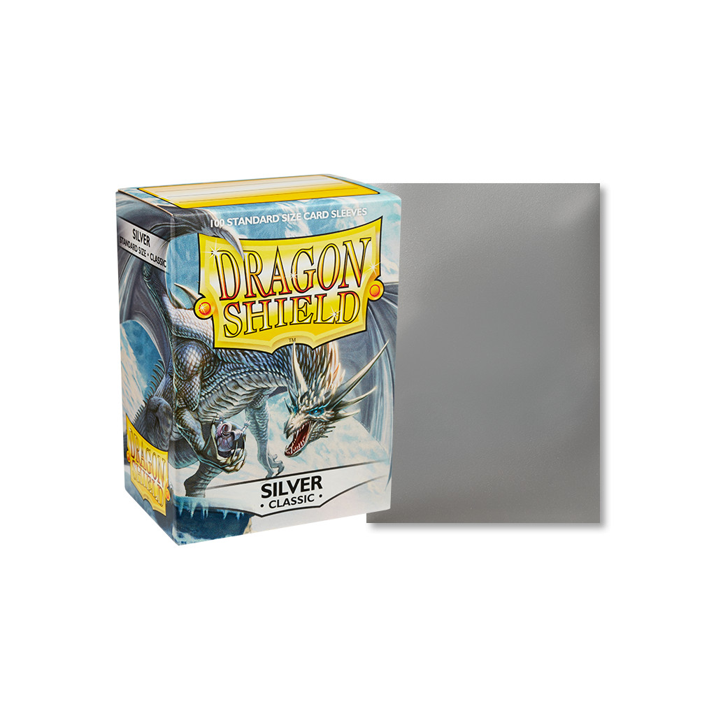 Dragon Shield - Standard 100 Sleeves : Couleur Silver