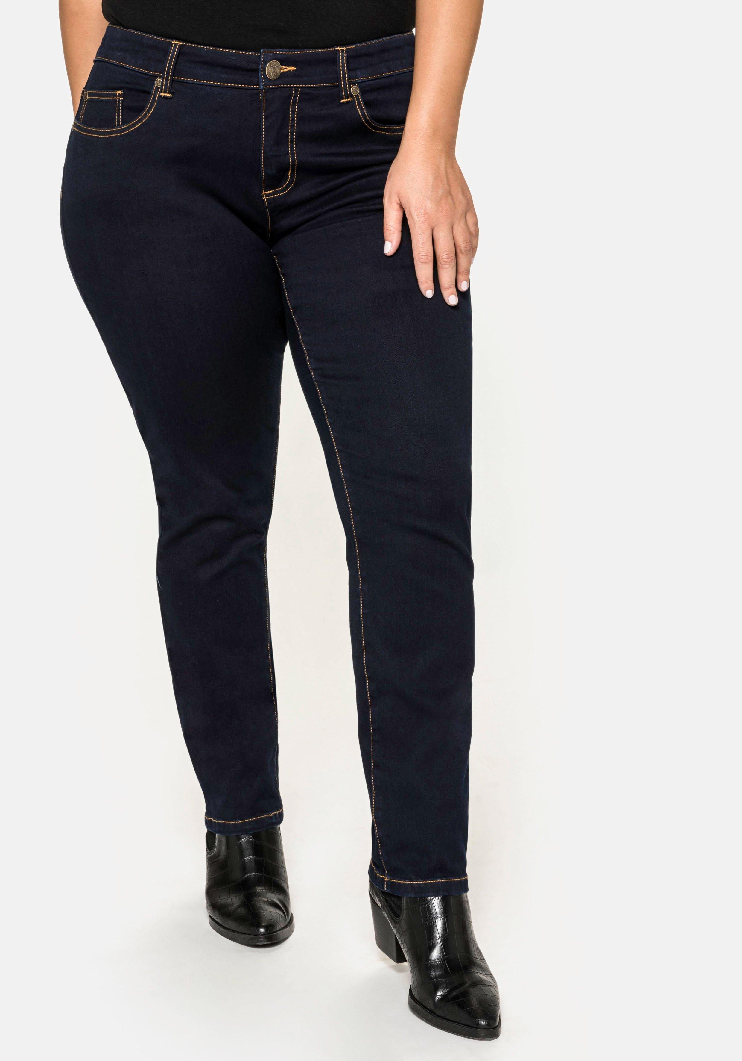 Schmale Stretch-Jeans im 5-Pocket-Stil