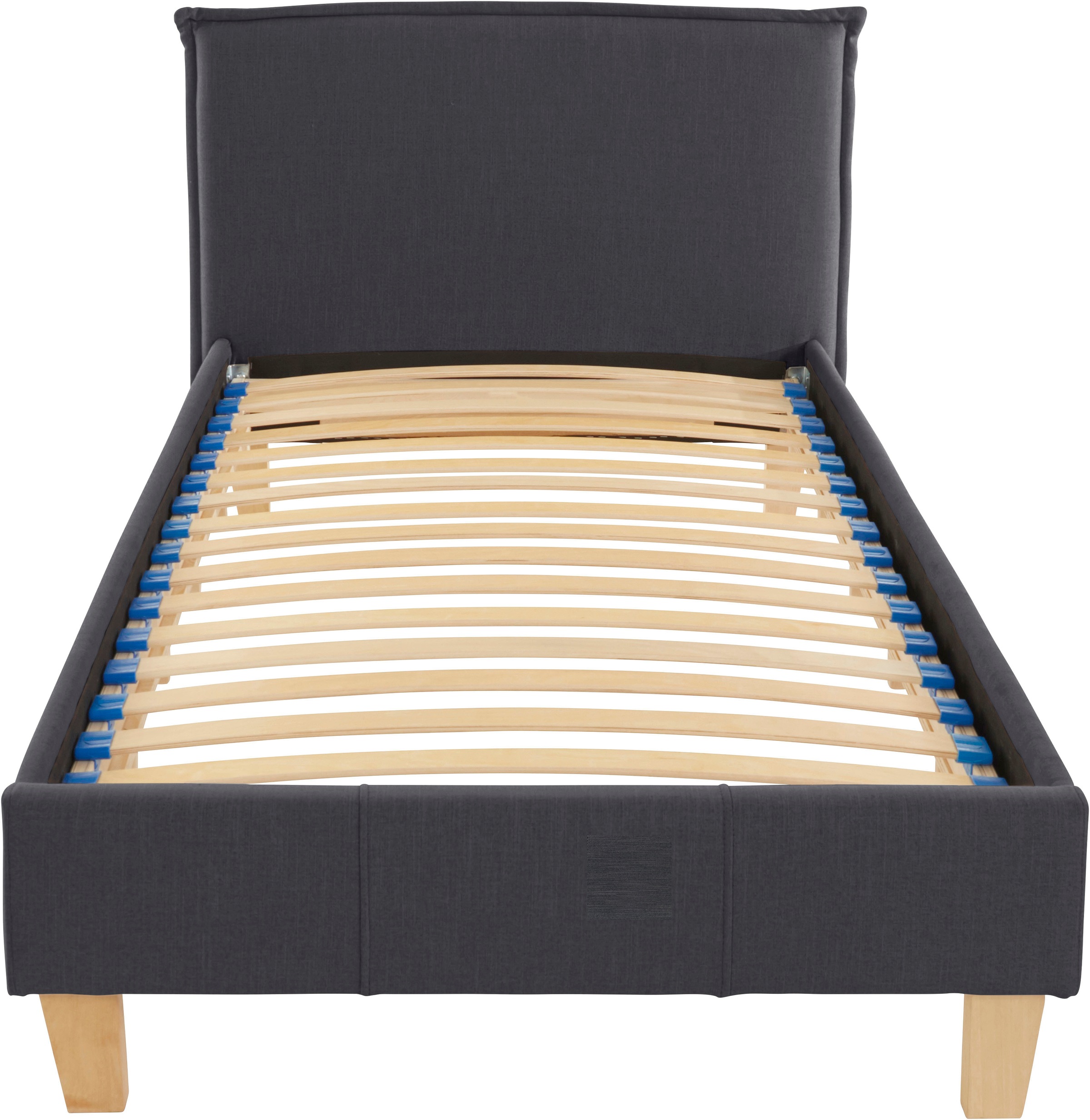 GOODproduct Polsterbett »Heddi« in 5 Breiten: von 90cm-200cm,  Biese am Kopfteil,  Strukturstoff