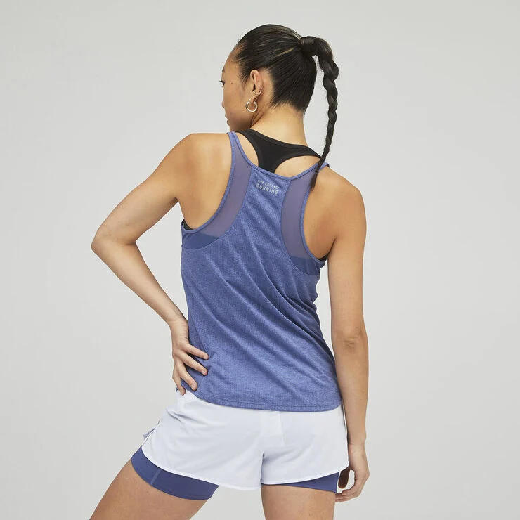 New Balance Printed Impact Run Top Blå