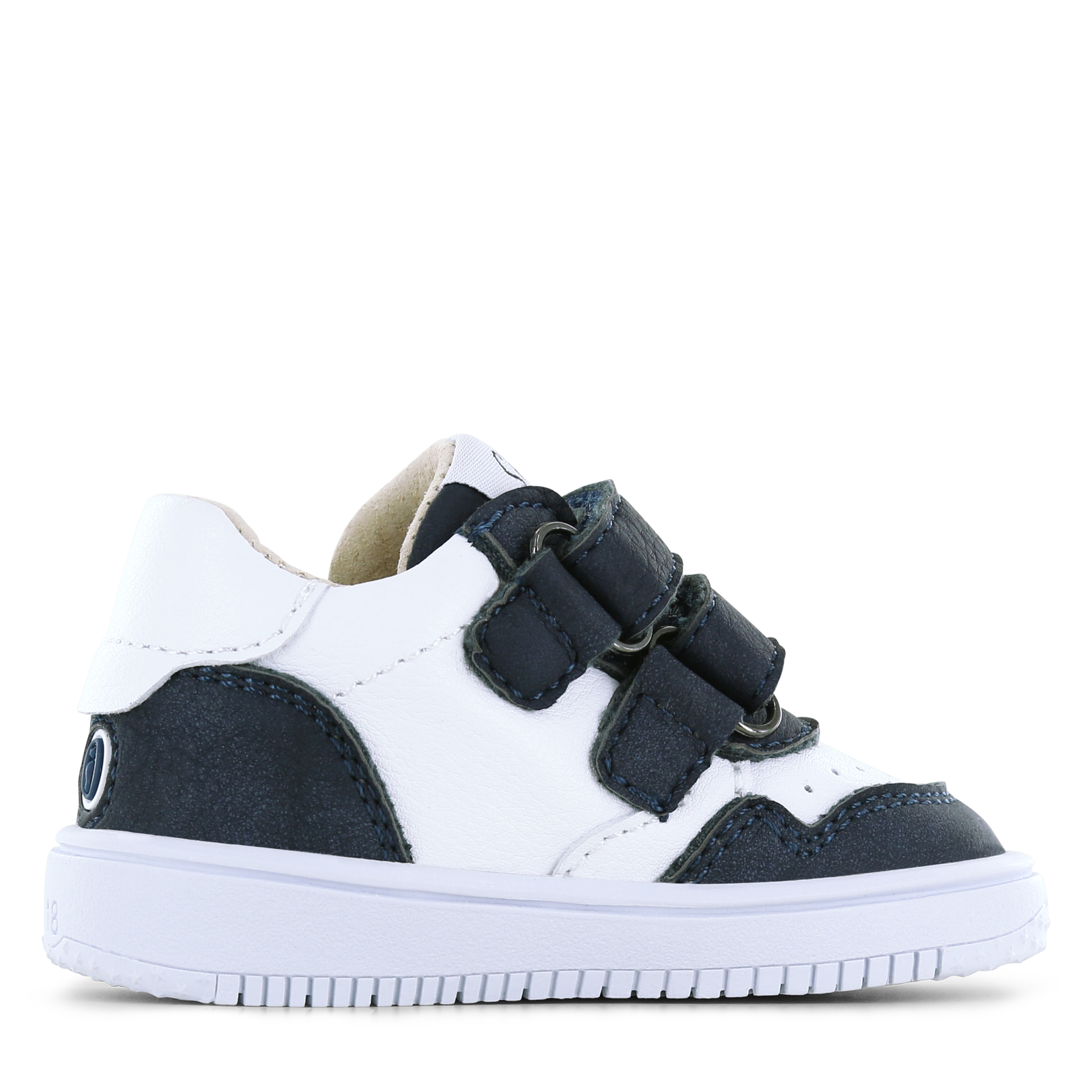 Shoesme wit-donkerblauw sneaker Leer | Jongens schoenen
