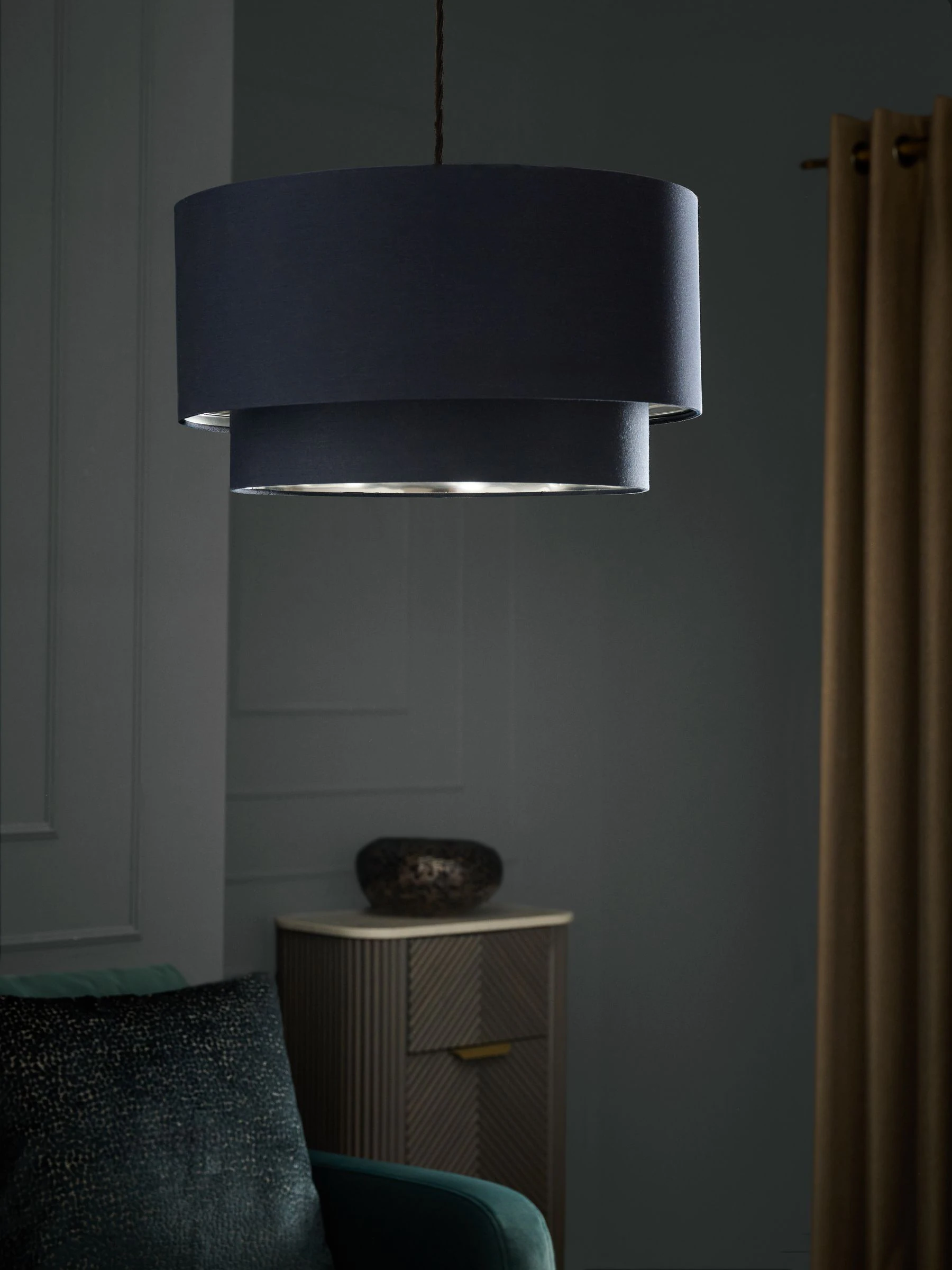 Rico plafondlamp met gemakkelijk te monteren kap