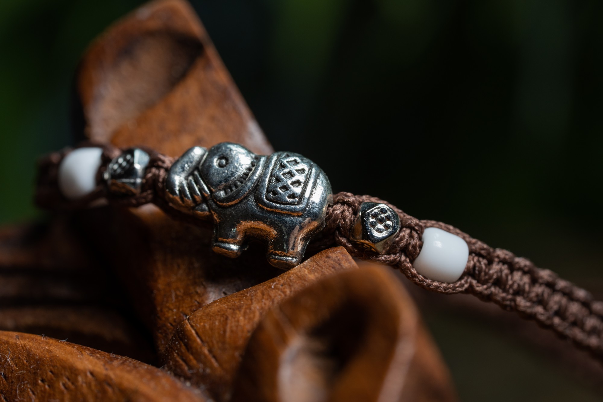 Armband 'Elefant', braun, silber, längenverstellbar günstig bestellen