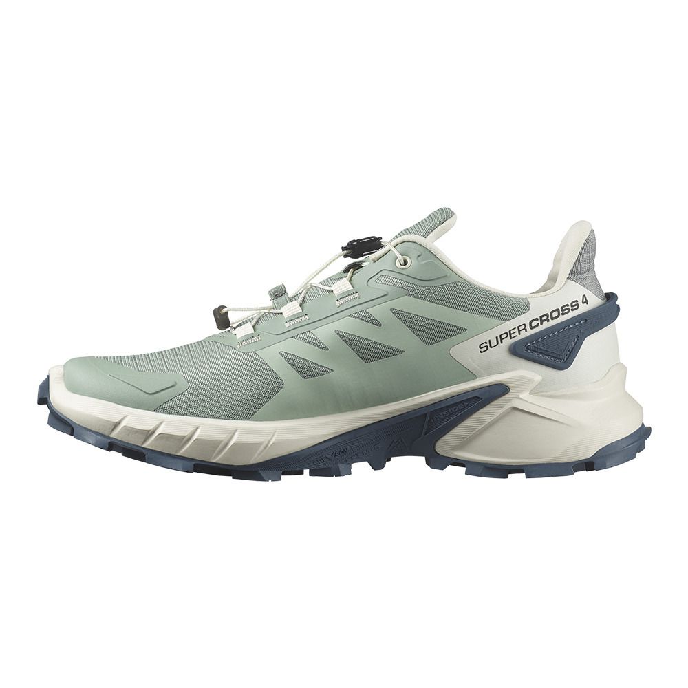Salomon SUPERCROSS 4 W - Chaussures trail Femme lily pad/vanilla ice/bering sea