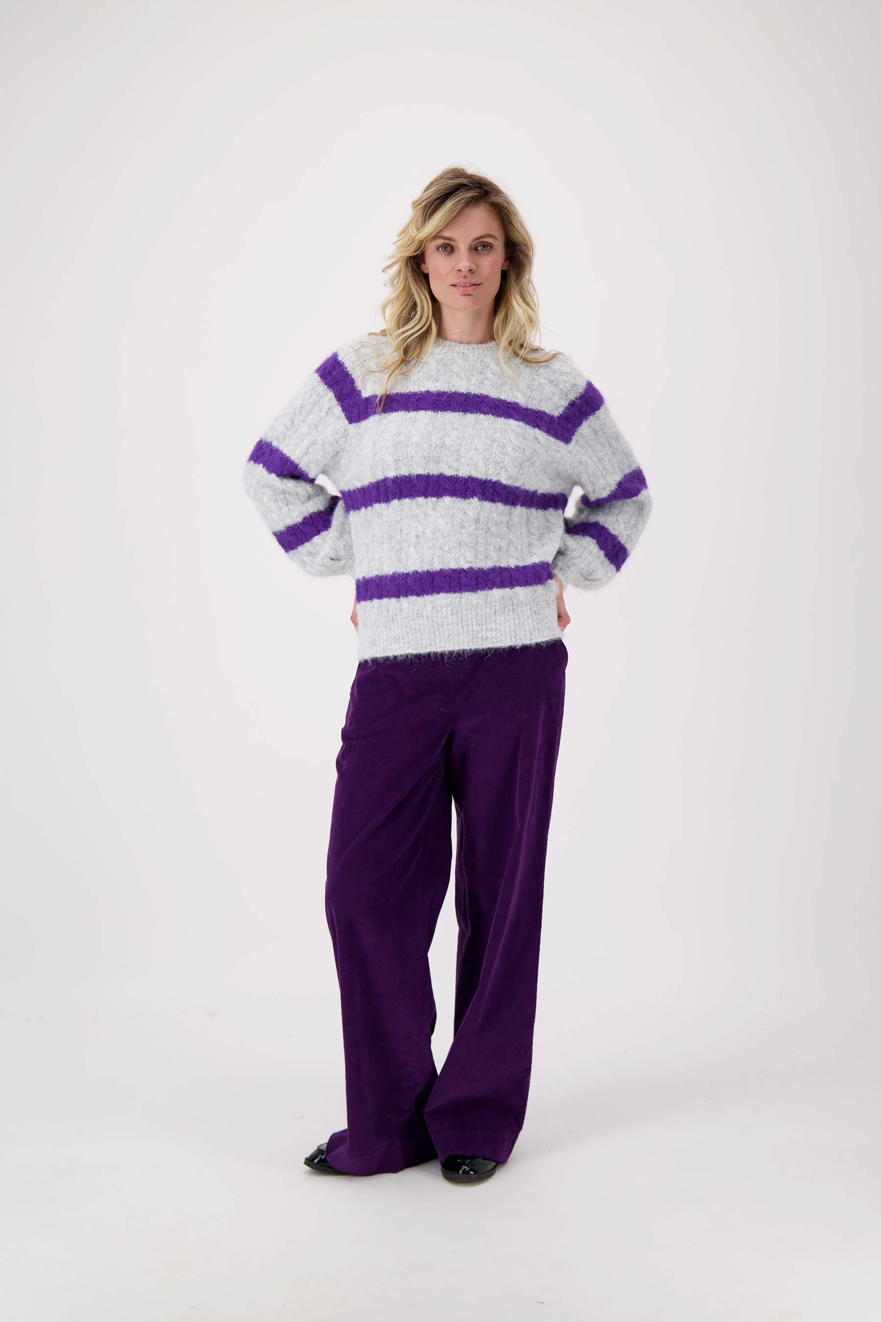 corduroy broek met elastaan
