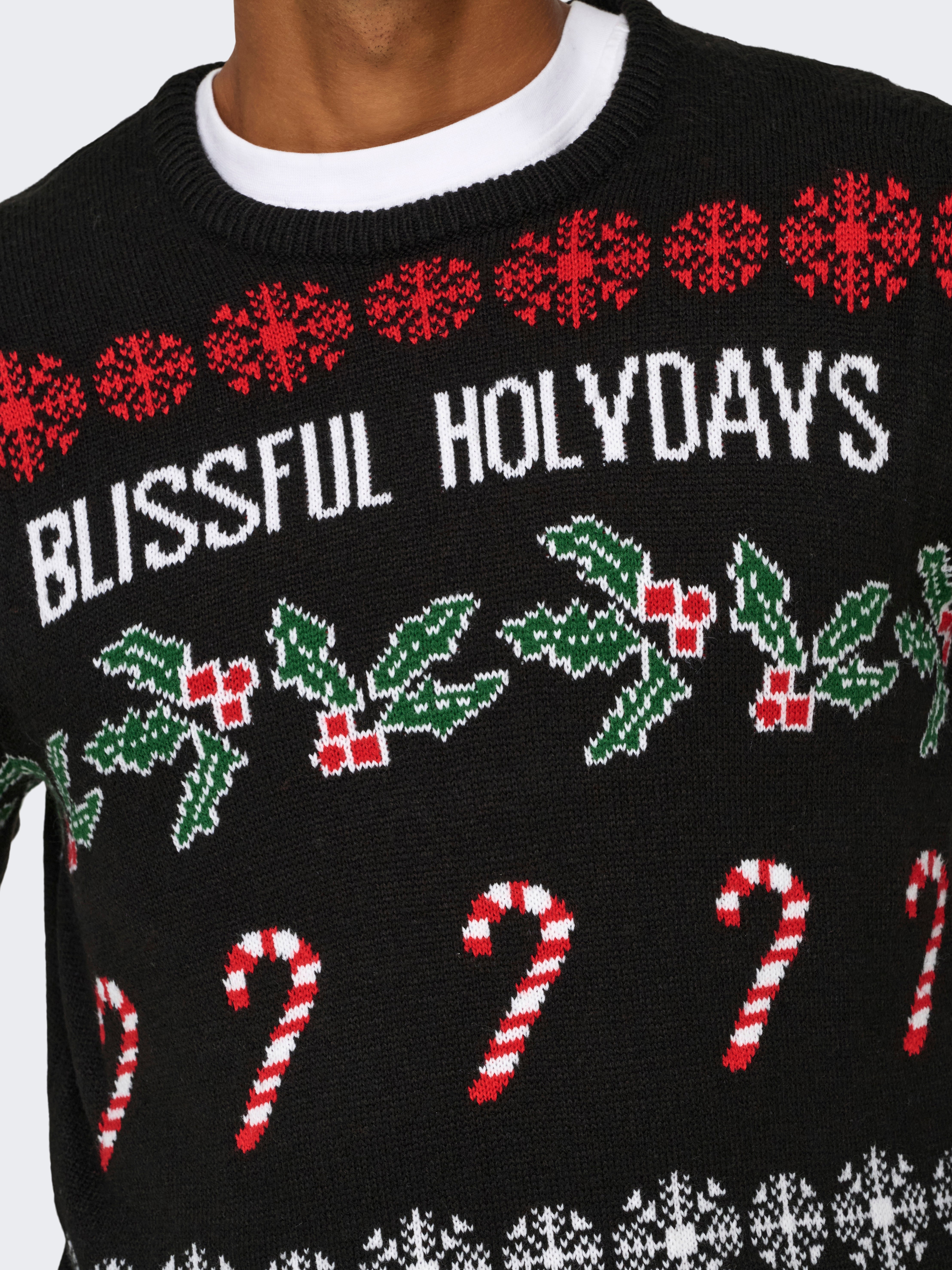 ONSXMAS Pullover Black