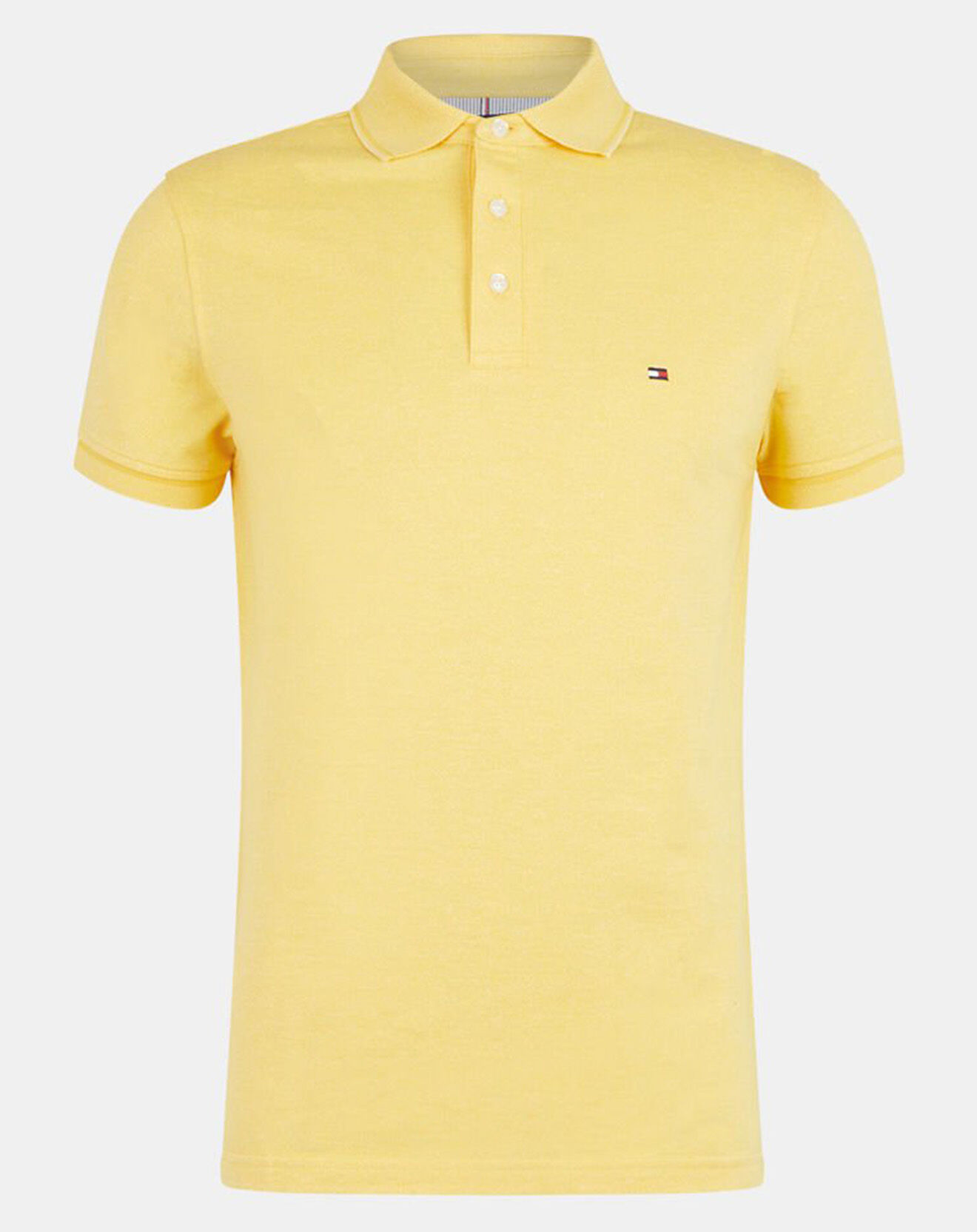 Tommy Hilfiger Polo slim Tipped jaune
