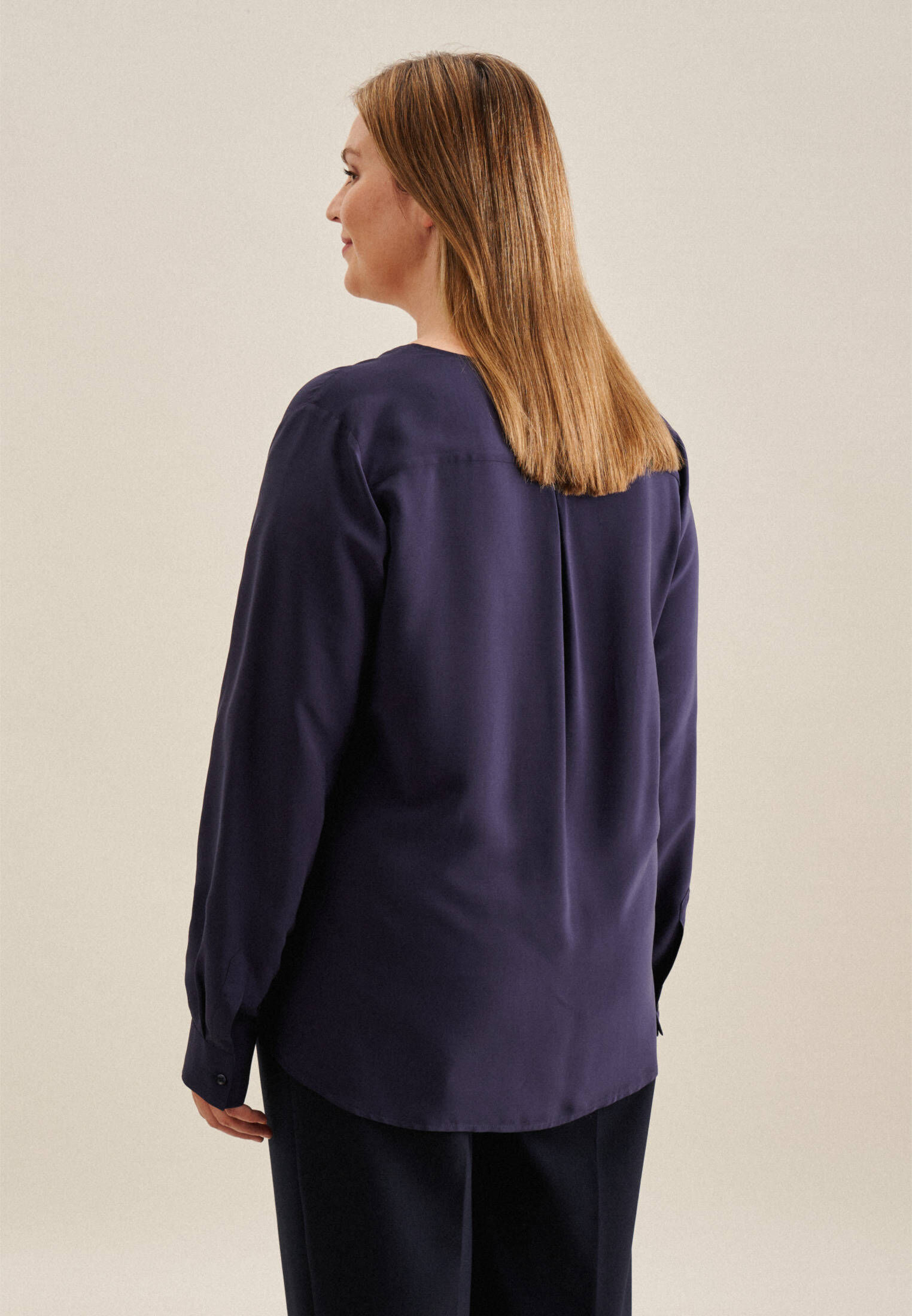 Seidensticker| Damen Schlupfbluse Schwarze Rose