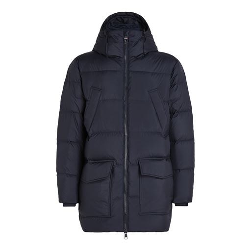 Tommy Hilfiger Quiltet Down Parka Jakke, Desert Sky, L