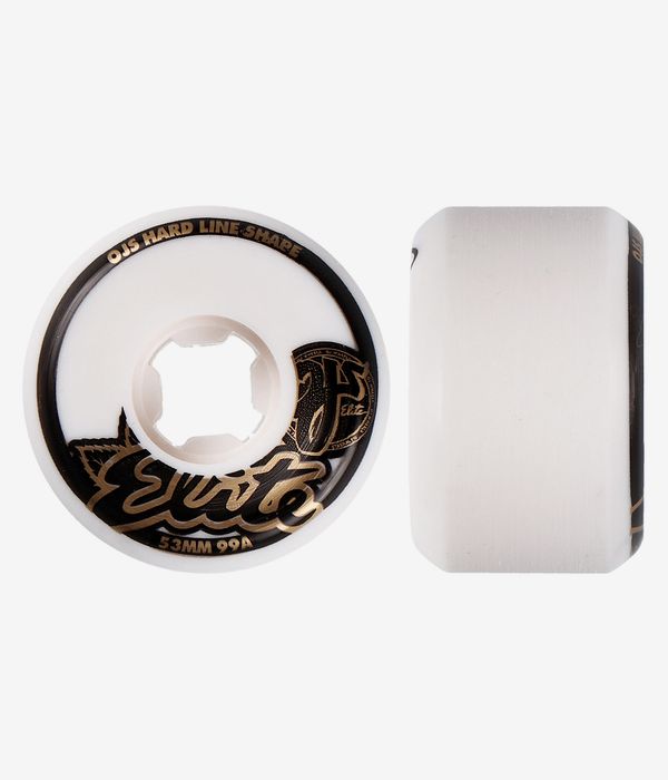 OJ Elite Hardline Wide Rollen (white) 53mm 99A