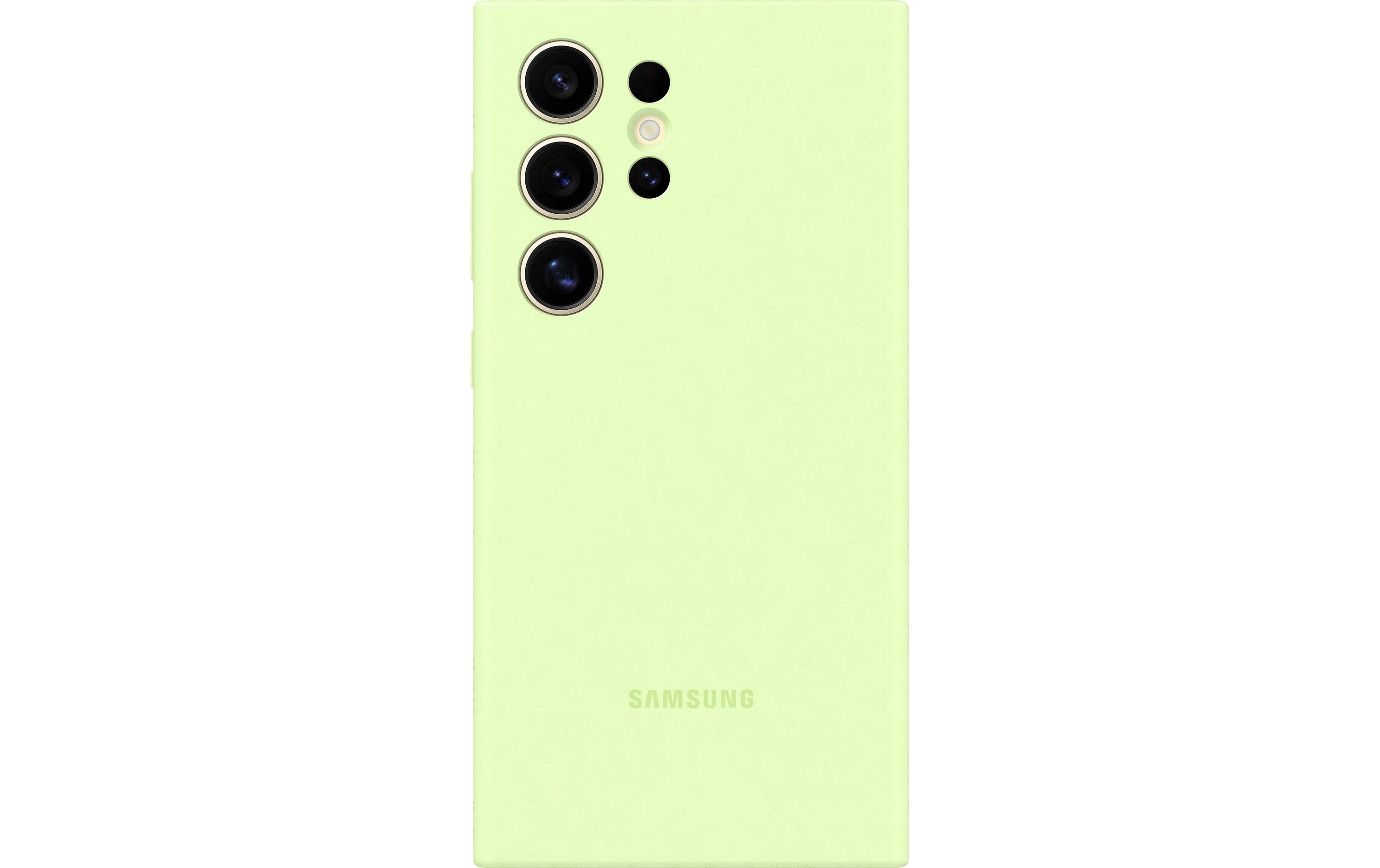 Back Cover Silicone Galaxy S24 Ultra GrünSchutzhülle für das Samsung Galaxy S24 Ultra