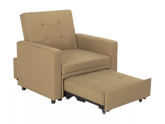 Fauteuil-lit peu encombrant avec accoudoirs au design moderne Zeta