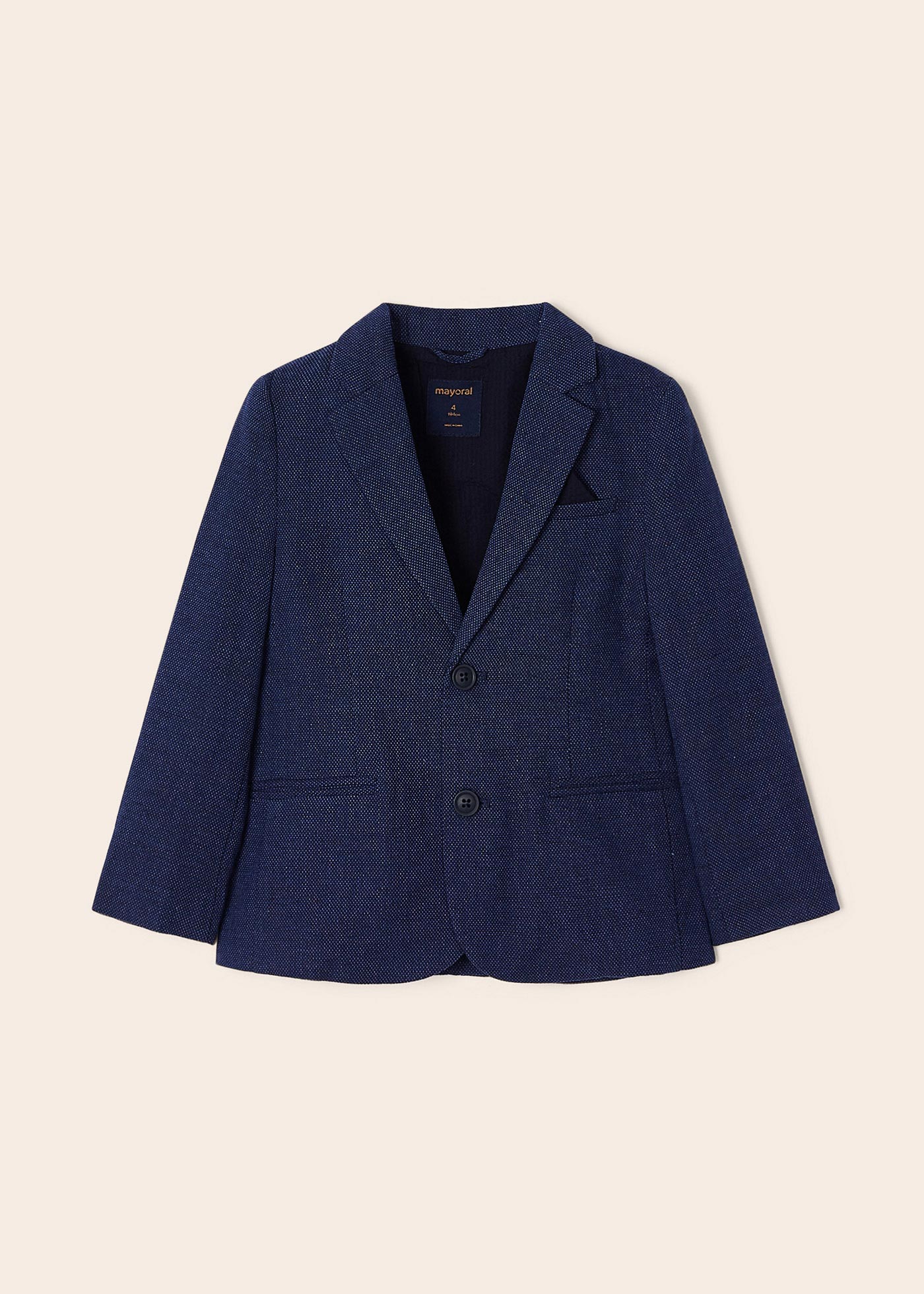 Blazer de linho para meninos