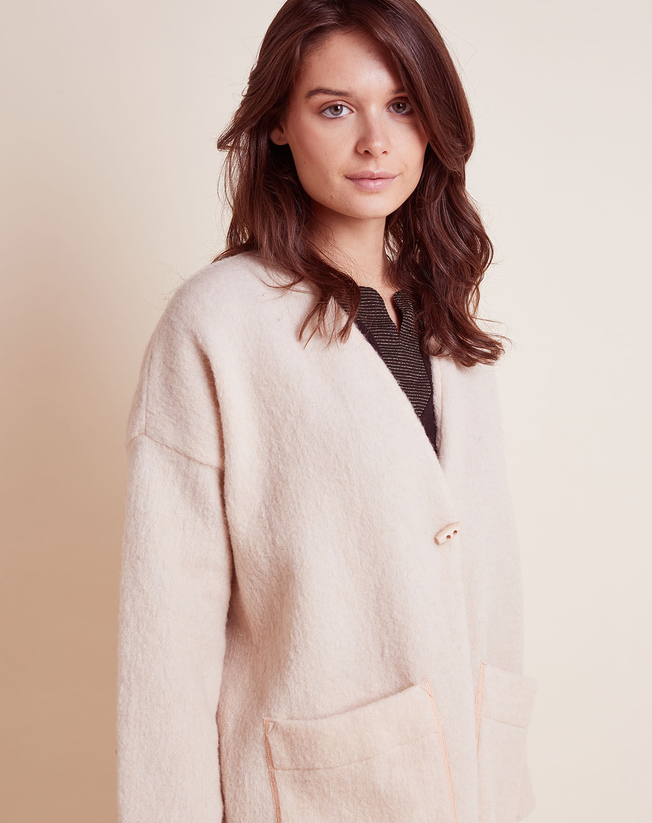 Le Chat Veste d'intérieur en Laine mélangée Essentiel sugar