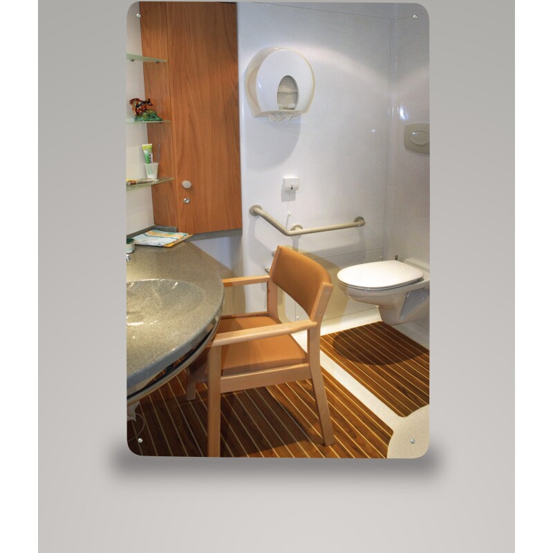 Miroir pour sanitaire incassable PLEXICHOK