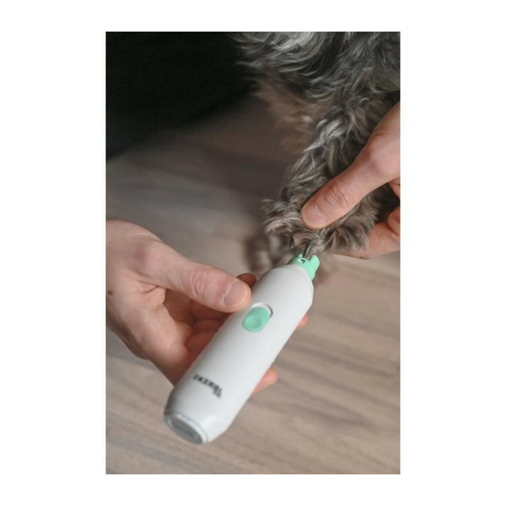 Meuleuse pour griffes - 15,5 x 3,5 x 2,5 cm - blanc - pour chien, chat et petit animal