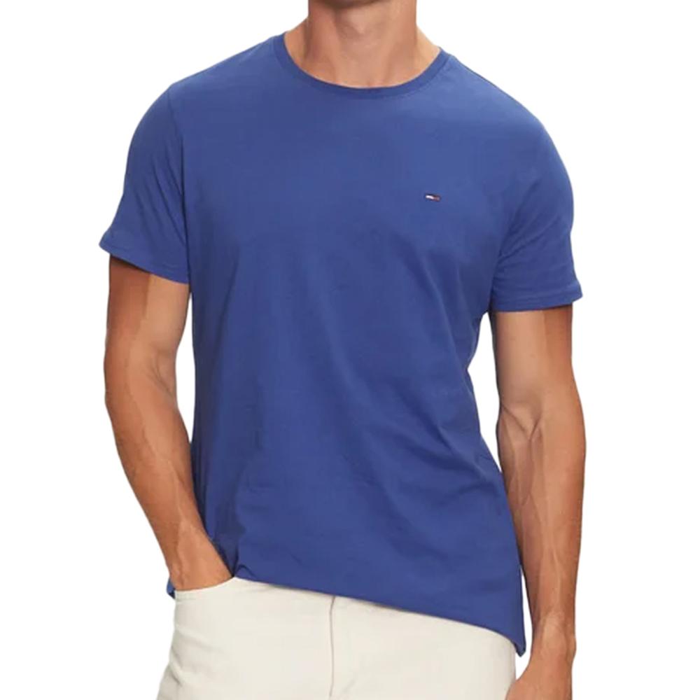 Tommy Hilfiger T-shirt Bleu Homme Tommy Hilfiger Jersey