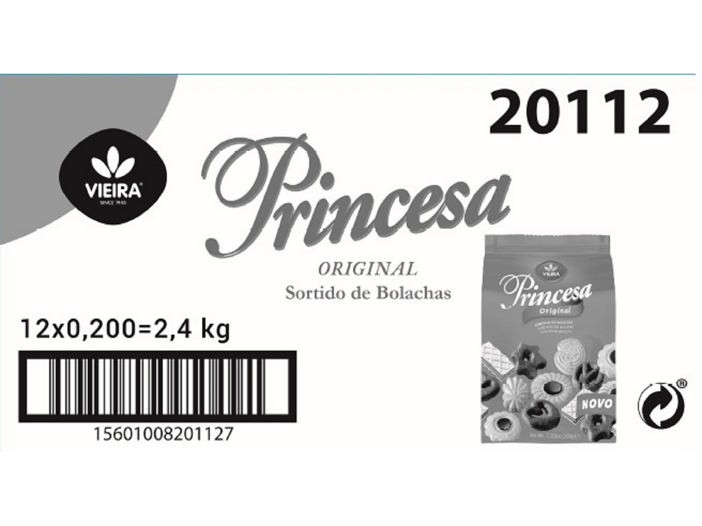 BOLACHAS VIEIRA SORTIDO 200G