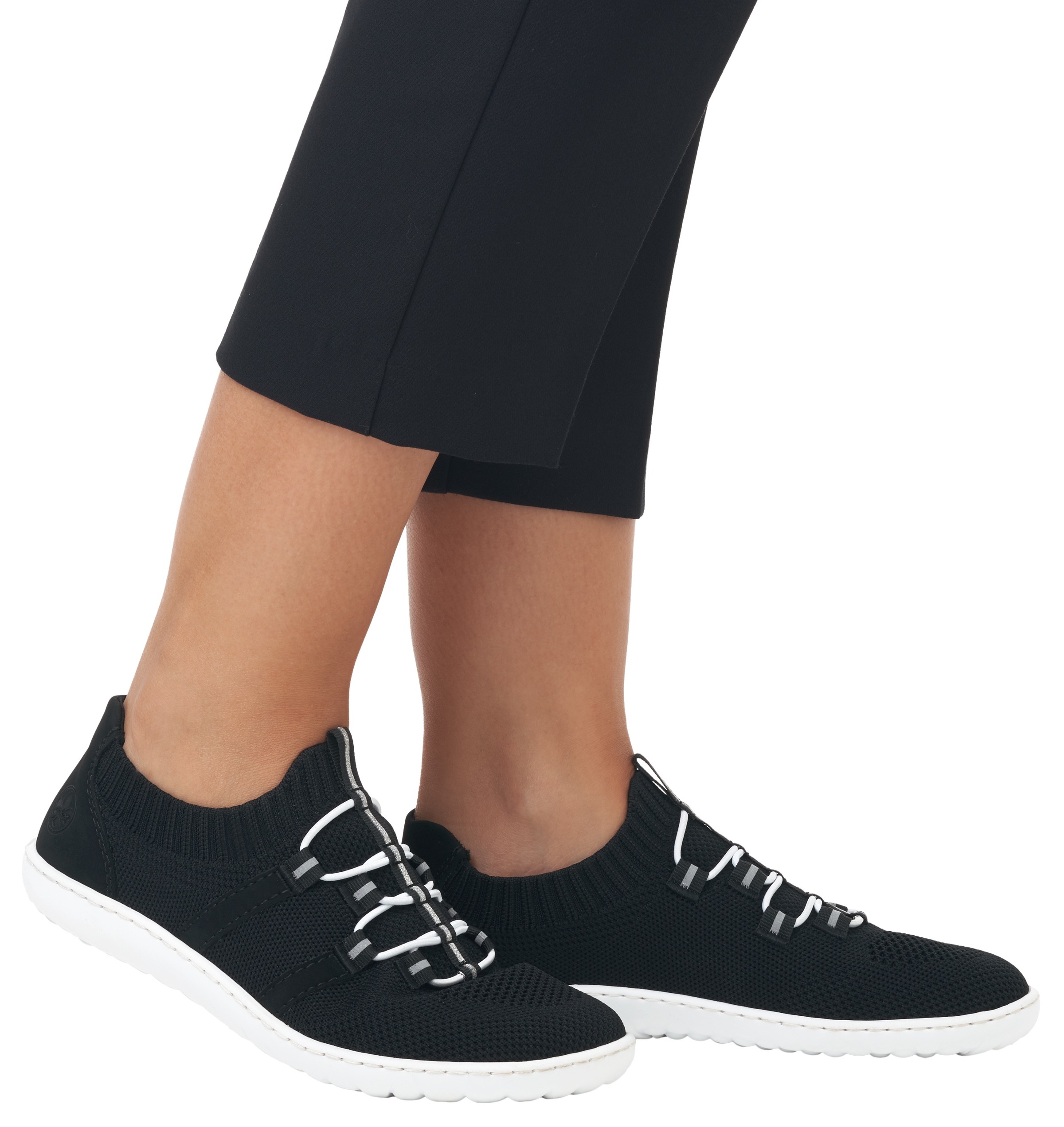 Rieker Slip-On Sneaker »Barfussschuh«  , Slipper, Freizeitschuh, Halbschuh mit elastischem Strickschaft