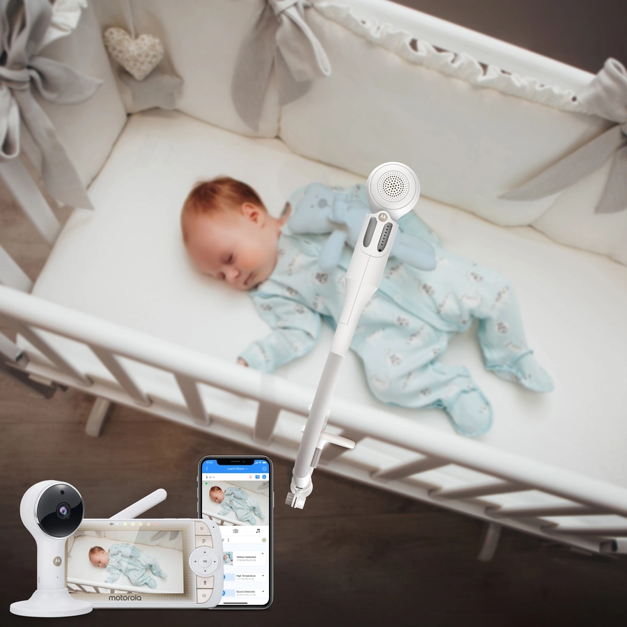 Motorola Video-Babyphone VM65X Connect mit Kinderbetthalterung