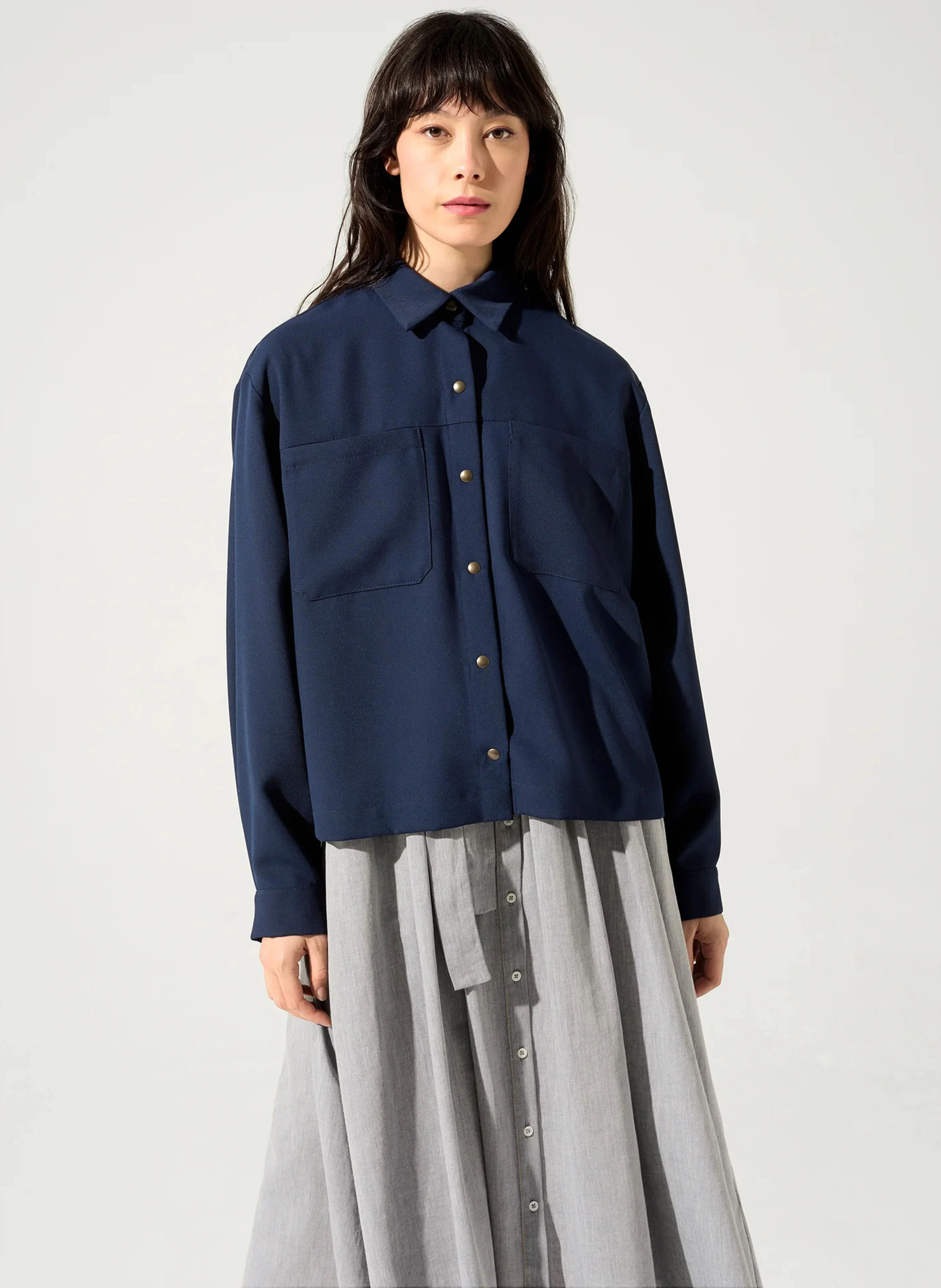 DANIRA - Chemise col classique| Bleu