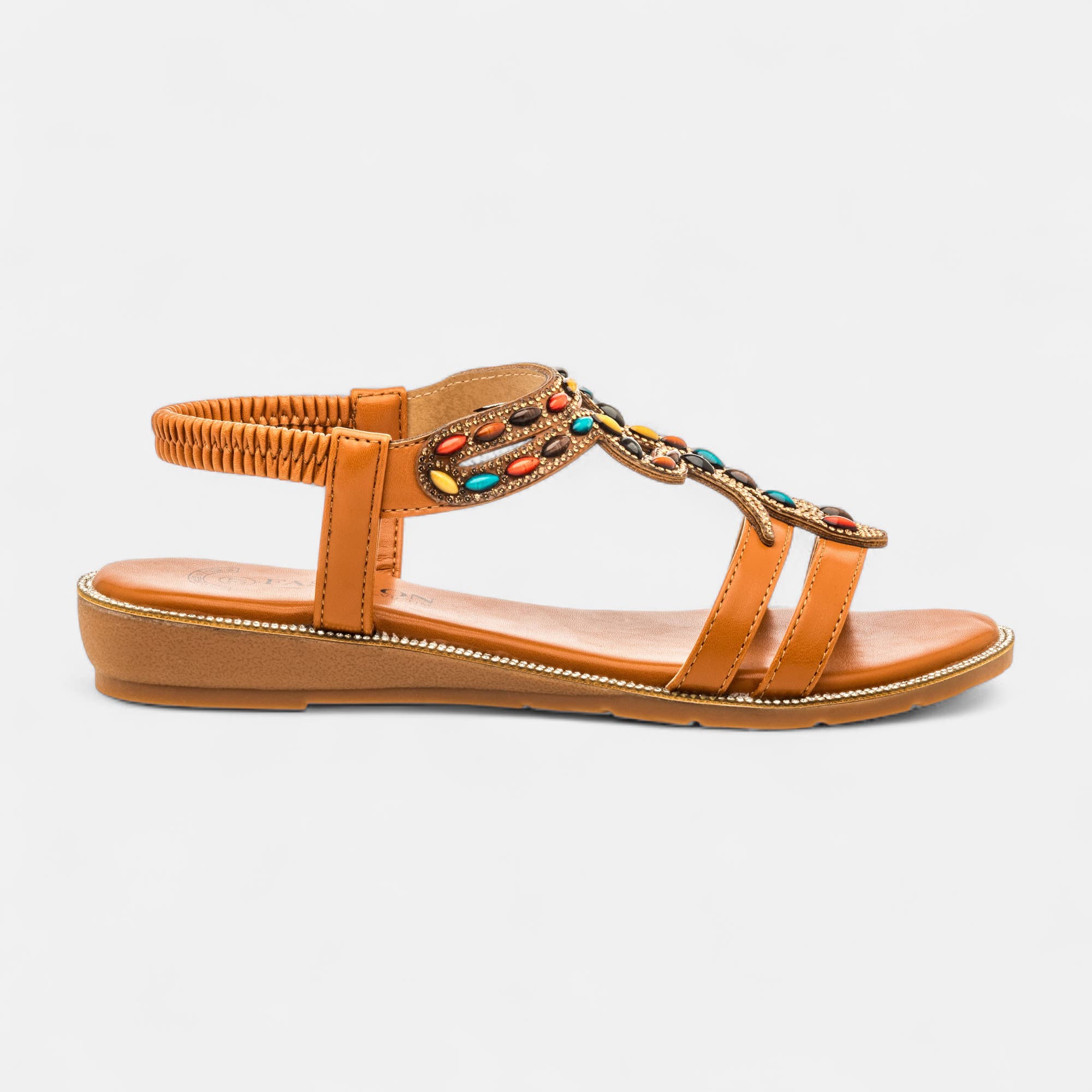 Nu-pieds Femme camel