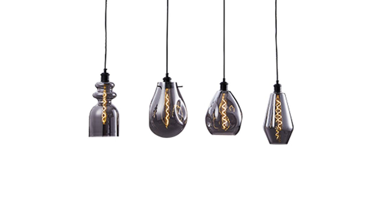 Hanglamp 4-lichts Cayden B120 x D20 cm