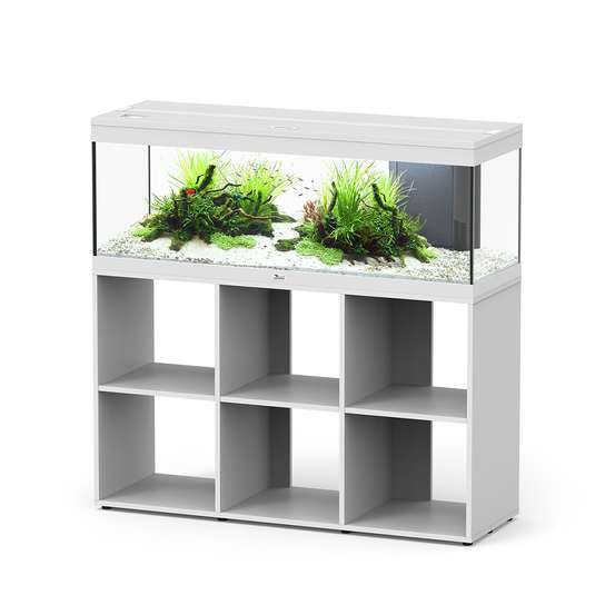 Aquarium et Meuble Prestige Standard Led Blanc L.120,4xP.39,9xH.45,4cm