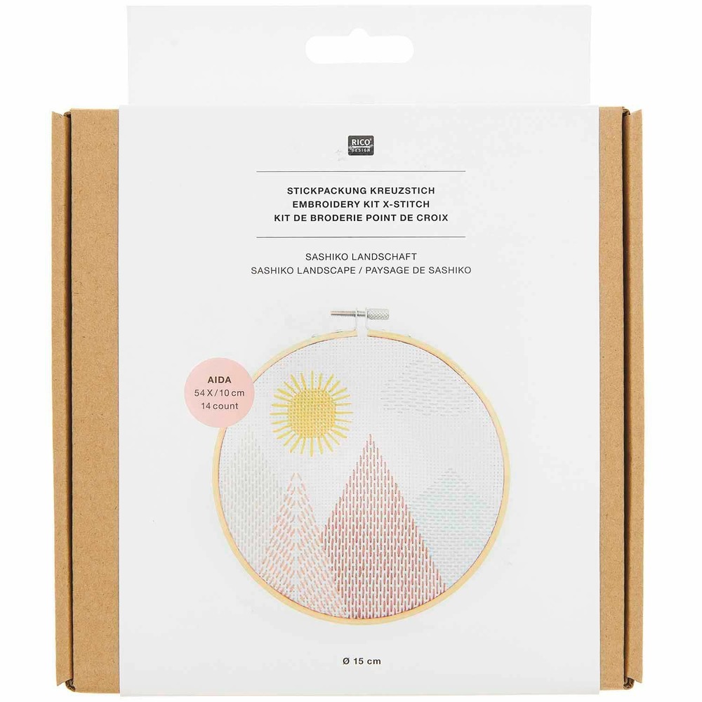 Kit de broderie sashiko montagne