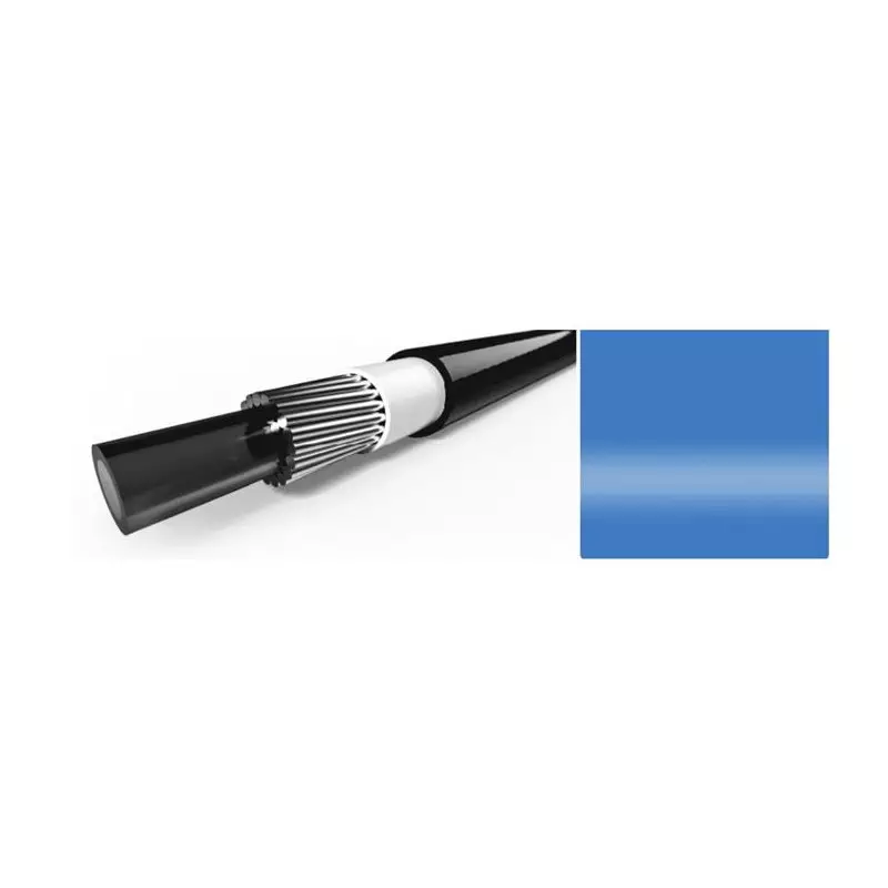 ELVEDES 10m Gaine de transmission Blue avec liner diamètre 4,2mm