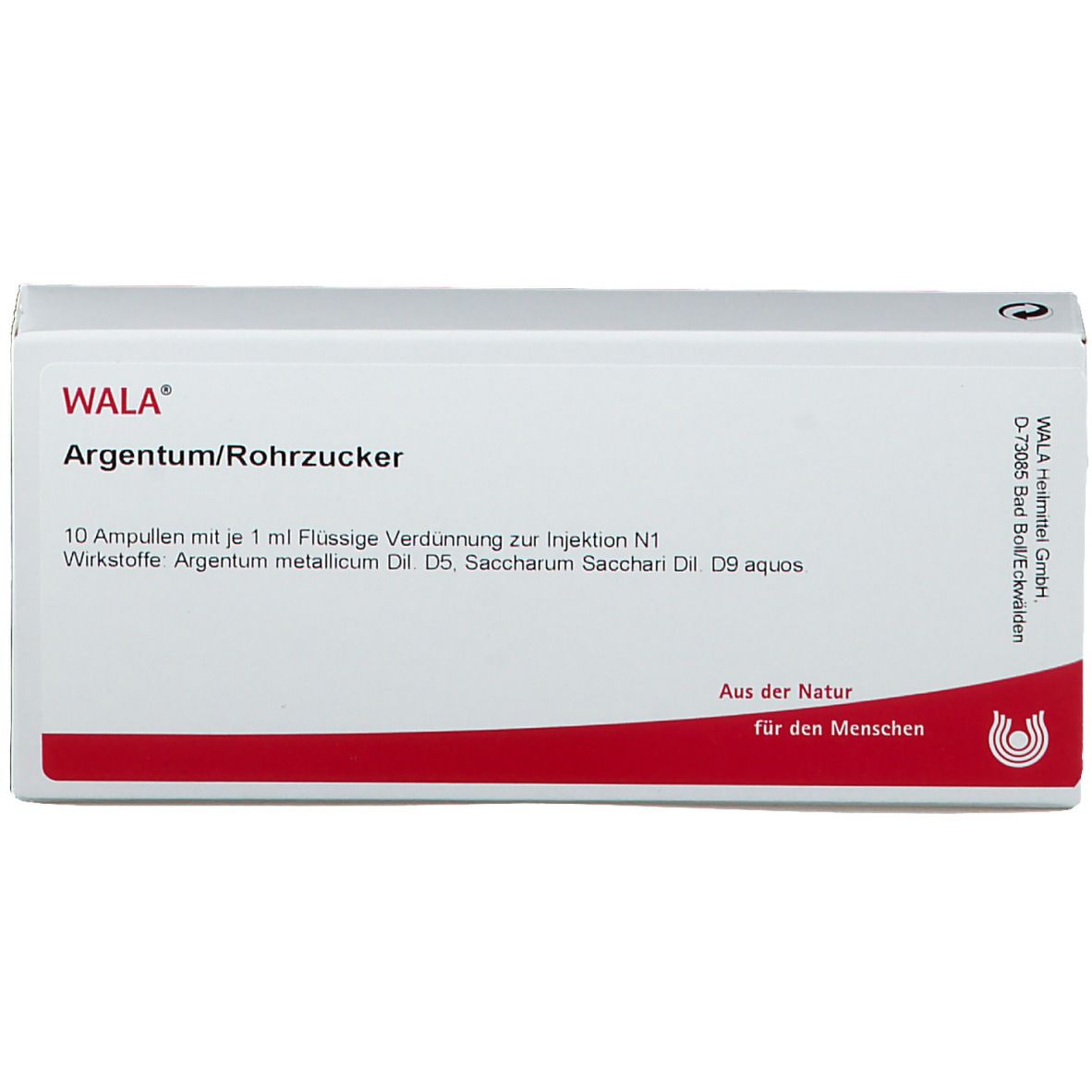 WALA® ARGENTUM/ROHRZUCKER Amp.