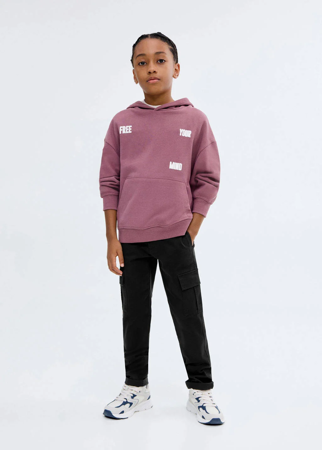 Mango Kids regular cargo broek