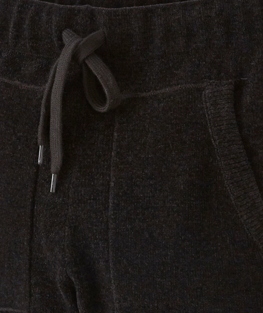 PANTALON SLIM NOIR EN VELOURS GARÇON