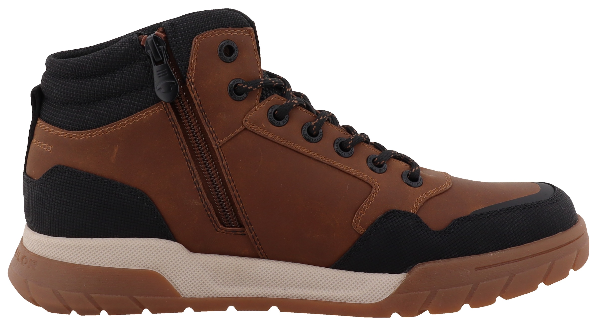 TOM TAILOR Schnürboots  , High Top-Sneaker, Trekkingschuh mit gepolstertem Schaftrand, Weite G