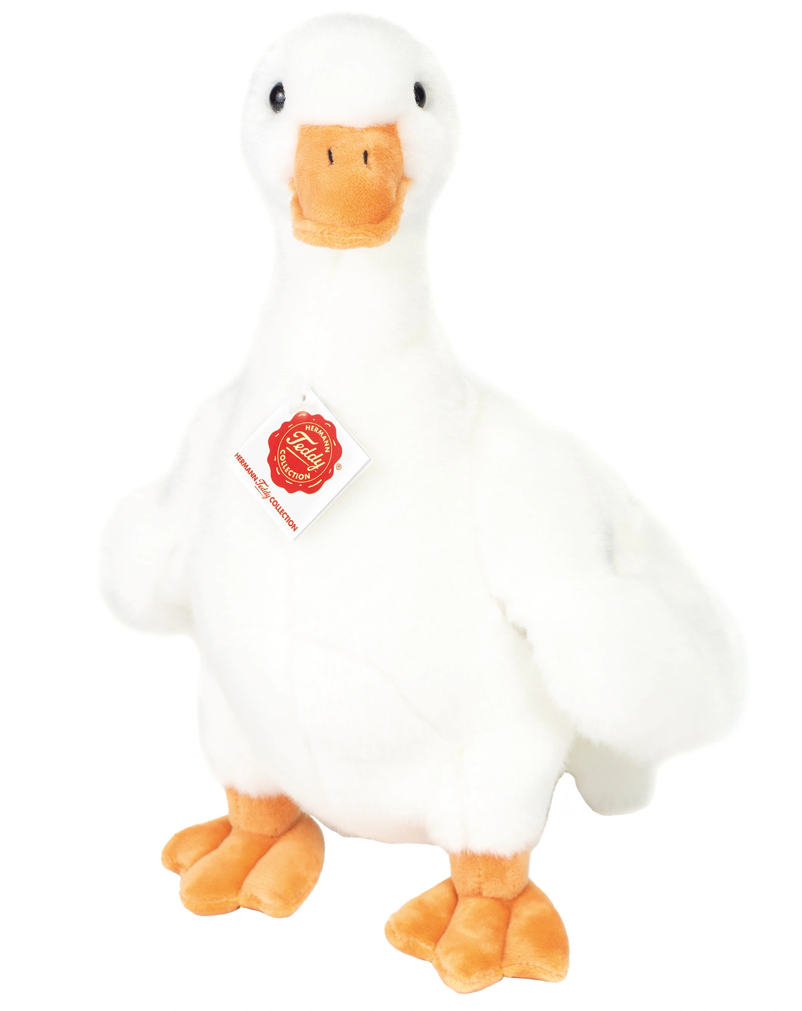 Kuscheltier GANS (31 cm) stehend in weiß