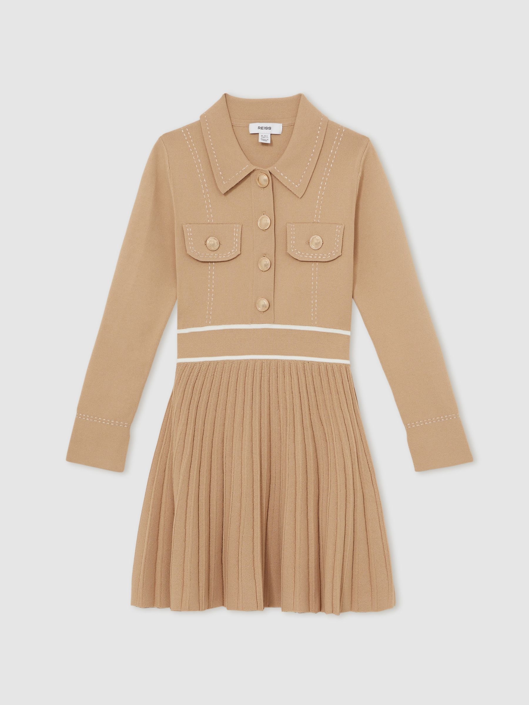 Camel - Reiss Sapna Dress
