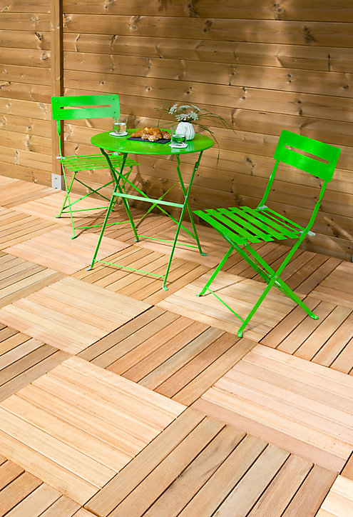 Dalle de terrasse bangkirai 50 x 50 cm