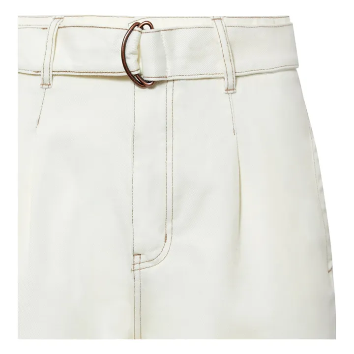 Alma Deia Jean Paper Bag en Coton Bio | Blanc cassé