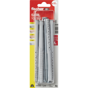 Fischer Constructieplug SXRL 10x160mm met torx schroef 4 stuks
